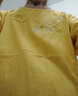 晉影2025夏新款新中式棉麻T(mén)恤花朵刺繡禪意茶服上衣女文藝復古小衫LDY 盤(pán)扣繡花 黃色 M 建議80-100斤 曬單實(shí)拍圖