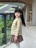 高梵兒童羽絨服黑金5.0鵝絨服男女童寶寶保暖輕薄羽絨馬甲可收納內膽 YT乳酪白 120 (充絨量26g) 曬單實拍圖