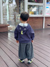 巴帝巴帝春秋款嬰幼兒男童外套連帽上衣萌趣潮流休閑運動 痞帥恐龍 100 曬單實拍圖