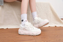 安踏（ANTA）女鞋子珊瑚運(yùn)動鞋女士品牌2025夏秋季老爹鞋網(wǎng)面鞋旅游透氣休閑鞋 象牙白/余粉白【珊瑚】 37.5 曬單實拍圖