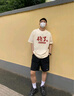 真維斯（Jeanswest）夏季高考短袖t恤男女同款金榜題名考試專(zhuān)用上衣半袖學(xué)生中考班服 黑色(對對對) L /175(體重120-140斤左右) 曬單實(shí)拍圖