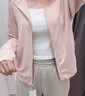 日本優(yōu)衣家防曬衣女新款連帽開衫薄款百搭休閑長袖網(wǎng)眼運動外套 淡粉色 M 曬單實拍圖
