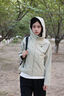 KOLON SPORT/可隆戶外防風夾克 女子防潑水連帽風衣休閑衣 LKJK5WNT46-LK 淺卡其 XS 155/80A 曬單實拍圖