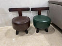 承耀閣實(shí)木凳子靠背可旋轉家用小凳子兒童小板凳客廳舒沙發(fā)凳矮凳小椅子 翡翠旋轉沙發(fā)凳 曬單實(shí)拍圖