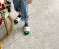 耐克（NIKE）官方男女童KAWA嬰童涼鞋夏季涼拖寶寶緩震回彈舒適BV1094 100白色/黑/黑/白色 27 曬單實拍圖