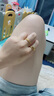 周六福（ZLF）  黃金戒指女款足金5G金女款鏤空戒指有錢花 計價 14號-2.62g 曬單實拍圖