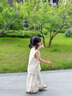 迪士尼女童2025夏季套裝童裝花邊新款洋氣時髦寶寶兒童背心夏裝兩件套 米白色套裝 90 【建議身高80-90CM】 曬單實拍圖