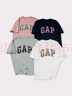 GAP男女裝2025夏季新款膠印大logo純棉短袖T恤百搭寬松上衣729356 白色 XL (180/100A) 亞洲尺碼 曬單實拍圖