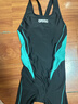 阿瑞娜（arena）泳衣女連體平角五分專(zhuān)業(yè)訓練競速游泳專(zhuān)用抗氯顯瘦游泳衣2025新款 BKGN-黑綠色 XL 【身高168-175cm體重58-65kg】 曬單實(shí)拍圖