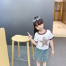 小乖童年（Xiaoguaitongnian）女童牛仔半身裙夏裝套裝2023新款兒童夏季女孩裙子短褲裙子時(shí)髦潮 單件牛仔裙褲 130(建議125cm左右) 曬單實(shí)拍圖