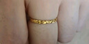周六福碎碎冰足金999黃金戒指女七夕禮物 計價(jià)A0113247 16號 約1.9g  曬單實(shí)拍圖