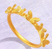 周六福（ZLF） 黃金戒指女款足金夢(mèng)幻森林系列蝶律之夢(mèng)指環(huán) 計價(jià) 14號-2.83g 曬單實(shí)拍圖