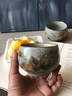 希爾庫班鎏金汝窯龍鳳茶杯主人杯夫妻情侶對杯家用送長輩領(lǐng)導(dǎo)父母禮物 (鎏金)粉青汝窯丨龍鳳對杯 禮盒裝 曬單實(shí)拍圖