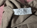 無印良品（MUJI）女式 羊絨 圓領連衣裙 女裝裙子冬季 BG84CC3A 棕色 L (165/88A) 曬單實拍圖