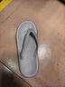 果洛菲（GUOLUOFEI）人字拖男女夏季時(shí)尚潮流軟底防滑情侶夾腳黑色涼拖外穿 巖灰39-40 曬單實(shí)拍圖