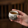 青花汝窯纏枝蓮羅漢杯中式家用茶杯功夫茶具品茗杯單杯子開(kāi)片可養(yǎng) 滕王閣主人杯-70ml 曬單實(shí)拍圖