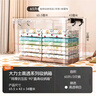 禧天龍直角收納箱加厚大力士塑料衣物玩具搬家整理箱無輪 65L透明3個裝 曬單實拍圖
