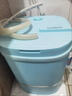 揚子洗衣機小型迷你半自動(dòng)嬰兒兒童內衣內褲洗脫一體脫水機家用出租房學(xué)生宿舍洗襪子 6.5藍色豪華款+藍光殺菌+瀝水籃 曬單實(shí)拍圖