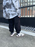 泰蘭尼斯311秋季新款兒童幼兒園室內鞋男女板鞋軟底女寶寶休閑鞋白/黑29 曬單實(shí)拍圖