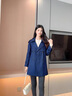 clotho Rennie品牌女裝風(fēng)衣女中長(zhǎng)款2025春秋新款韓版修身顯瘦百搭休閑小個(gè)子 藏青 M 曬單實(shí)拍圖
