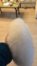 韓版雙面狐貍毛圍巾真毛皮草狐貍毛圍脖整皮毛毛圍巾毛領(lǐng)子 米白色 雙面真毛 曬單實(shí)拍圖