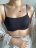 多情貓抹胸防走光透氣聚攏美背吊帶一體文胸 百搭黑【34~75AB】 曬單實(shí)拍圖