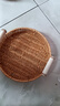 零食盤(pán)點(diǎn)心茶點(diǎn)水果籃蛋糕盤(pán)藤編托盤(pán)家用客廳面包竹編籃子干果盤(pán) 編織收納筐-22.5*4cm-1個(gè) 1個(gè) 曬單實(shí)拍圖