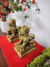 聚善緣招財(cái)黃銅麒麟擺件一對(duì)八卦麒麟客廳玄關(guān)辦公室高檔裝飾品開業(yè)禮物 XL小號(hào)黃銅麒麟一對(duì) 12*8*15cm 曬單實(shí)拍圖