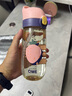 QWE吸管杯500ml波爾多粉PPSU刻度杯糖耐奶瓶孕婦產(chǎn)婦待產(chǎn)包母嬰上學(xué) 曬單實(shí)拍圖