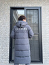 波司登（BOSIDENG）冬季極寒羽絨服90絨鵝絨谷愛(ài)凌同款男女情侶同款長(cháng)款連帽保暖外套 極地灰8270-24 L 170/92A 曬單實(shí)拍圖