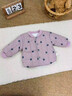 嬰兒棉服秋冬季外出小月齡男寶寶女外套加厚加絨棉衣夾棉冬裝棉襖 【防寒保暖】灰藍香蕉 66 ：3-6個(gè)月 推薦體重：11-15斤 曬單實(shí)拍圖