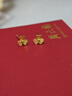 周六福小金花足金999黃金耳釘女生日禮物計(jì)價(jià)AC090379  一對(duì) 約0.64g 曬單實(shí)拍圖