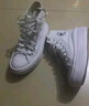 匡威（Converse）官方 All Star Move女高幫云朵厚底鞋小白鞋568498C 568498C/白色 36.5 曬單實(shí)拍圖