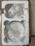 肅匠陶瓷餐具簡約盤子碗套裝純白釉下彩餐具套裝釉下彩碗碟套裝微波爐 山田16件套(4碗4盤4勺4筷) 16頭 曬單實(shí)拍圖