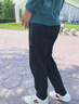 nasawassup官方正品牌男士高端休閑褲秋季新款寬松彈力長(zhǎng)褲輕奢侈男裝運(yùn)動(dòng)褲 高檔黑色【名牌男士】 4XL 建議【190-210斤】 曬單實(shí)拍圖