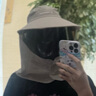 卡蒙（Kenmont）全方位全臉防曬帽騎車吹不翻防紫外線遮陽帽女透氣速干可拆卸6134 曬單實拍圖