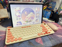 B.O.W航世K650D充電卡槽支架ipad三模無(wú)線(xiàn)藍牙鍵盤(pán)靜音適用蘋(píng)果華為小米平板手機筆記本電腦鍵盤(pán) 茶奶酪 曬單實(shí)拍圖