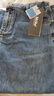 MsShe【通勤牛仔半身裙】大碼女裝2025秋季胖mm顯瘦刺繡開叉A字裙 牛仔懷舊中藍(lán)色現(xiàn)貨 2XL 曬單實(shí)拍圖