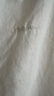 茵曼亞麻簡(jiǎn)約通勤襯衫夏季女裝百搭法式寬松顯瘦短袖襯衣 珍珠白  S 曬單實(shí)拍圖