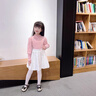 班尼路童裝女童裙子夏季兒童半身裙2025年新款洋氣學(xué)院風(fēng)短裙JK百褶裙 淺粉 BNL粉心兔寶寶QS 110 曬單實(shí)拍圖