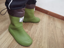 中筒雨鞋兒童輕便雨靴親子時(shí)尚外穿防滑防水戶(hù)外雨林日式徒步水靴 牛油果綠 可折疊 23.5 cm內長(cháng) 36/37碼 曬單實(shí)拍圖