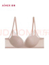 愛慕春夏凈痕內(nèi)衣女無鋼圈中厚模杯小胸聚攏涼感文胸AM17A741 春辰綠A3C 75C 曬單實(shí)拍圖