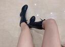 卡帝樂鱷魚（CARTELO）內(nèi)增高長筒靴長靴女不過膝2025新款秋高筒小個(gè)子厚底騎士靴 黑色-內(nèi)增高6CM-單里 36 曬單實(shí)拍圖