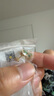 周六福（ZLF）  S925銀飾耳釘女綠野幾何感小眾耳飾送女友生日禮物 耳釘一對 曬單實(shí)拍圖