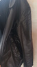 凱撒（KAISER）真皮皮衣男海寧秋冬新款頭層油蠟小牛皮真皮夾克外套男短款翻領(lǐng) 黑色（單款） XL (175) 適合體重130-145斤 曬單實(shí)拍圖