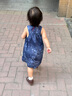 jnby by JNBY江南布衣嬰童純棉扎染連衣裙寬松舒適可愛(ài)女童嬰兒夏YO4G12240 406/藏青系混雜色 90 cm 曬單實(shí)拍圖