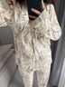 貓人純棉月子服孕婦睡衣女帶胸墊可外穿產(chǎn)后哺乳期大碼長(cháng)袖家居服套裝 森林考拉551【帶胸墊 可調節腰帶】 M 【建議90-110斤】 曬單實(shí)拍圖