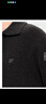 FILA FUSION斐樂(lè )潮牌情侶款編織衫2025冬季新款休閑寬松套頭毛衣 正黑色-BK XL 180/100A/XL 曬單實(shí)拍圖