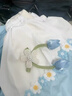 女童學(xué)院風(fēng)套裝夏季2025新款兒童洋氣上衣夏裝小女孩百褶裙兩件套 藍(lán)色【上衣+裙子】 130 曬單實(shí)拍圖