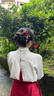 QBILY 玫瑰花發(fā)簪 新中式結婚流蘇發(fā)簪高級感古風(fēng)漢服頭飾馬面裙簪子 玫瑰花流蘇簪子 曬單實(shí)拍圖